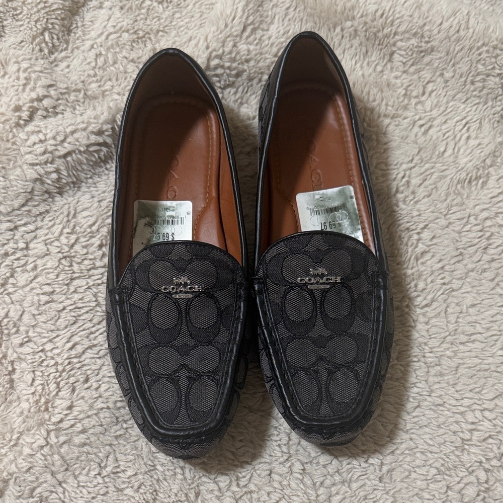 Coach Signature Black Loafers for Women